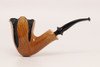 Nording - Spiral Natural Partially Rusticated Briar Smoking Pipe with pouch B1655