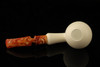 Deluxe Apple Block Meerschaum Pipe with custom case 13826