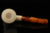Autograph Series Carved Dublin Meerschaum Pipe with custom case 13822