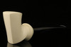 srv Premium - Softcream Sitter - Meerschaum Pipe with custom case 11851r