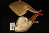 Chinese Wise & Eagle Meerschaum Pipe by I. Baglan with custom case 13862
