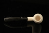 Bent Billiard Block Meerschaum Pipe with custom case 13990