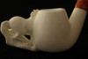 Horse Hand Carved Block Meerschaum Pipe with fitted case 2657r