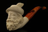 Cavalier Block Meerschaum Pipe with custom case 10655r