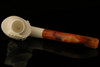 Cavalier Block Meerschaum Pipe with custom case 10655r