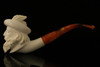 Cavalier Block Meerschaum Pipe with custom case 10655r