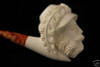 Cavalier Hand Carved Block Meerschaum Pipe with case 6054