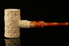 Masonic Hammer Freemasonry Block Meerschaum Pipe with custom case 10175r