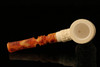 Masonic Hammer Freemasonry Block Meerschaum Pipe with custom case 10175r