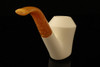 Chimney Block Meerschaum Pipe Carved by Tekin with fitted case 14176