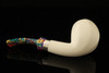 IMP Meerschaum Pipe - Rainbow Churchwarden - Dual Stem with case i2322