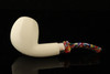 IMP Meerschaum Pipe - Rainbow Churchwarden - Dual Stem with case i2322