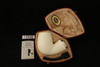 IMP Meerschaum Pipe - RC - Reverse Calabash - Bent Billiard- with pocket case i2330