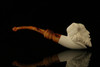 Viking Hand Carved Block Meerschaum Pipe with pouch M1051