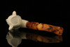 Viking Hand Carved Block Meerschaum Pipe with pouch M1051