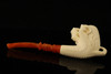 Eagle's Claw Block Meerschaum Pipe with custom case 14224