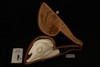 Bull Skull Block Meerschaum Pipe with fitted case 14150
