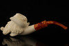 Autograph Series Bavarian Fisherman Block Meerschaum Pipe with fitted case 14287