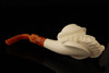 Autograph Series Bavarian Fisherman Block Meerschaum Pipe with fitted case 14287