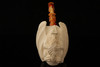 Giant Dragon Hand Carved Block Meerschaum Pipe with fitted case 14288