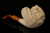 Giant Dragon Hand Carved Block Meerschaum Pipe with fitted case 14288