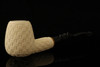 srv Premium - Basket Weave - Block Meerschaum Pipe  with custom case 14295