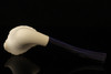 srv Premium - Freehand - Block Meerschaum Pipe  with custom case 14297