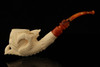 Eagle's Claw with Eagle Medallion Meerschaum Pipe with fitted case 14275