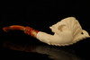Eagle's Claw with Eagle Medallion Meerschaum Pipe with fitted case 14275