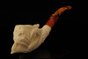 Eagle's Claw with Eagle Medallion Meerschaum Pipe with fitted case 14275