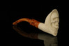 Grim Reaper Hand Carved Block Meerschaum Pipe with pouch M1103