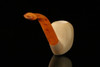 Freehand Hand Carved Block Meerschaum Pipe with pouch M1106