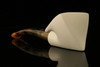 Freehand Hand Carved Block Meerschaum Pipe with pouch M1127