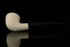 Lattice Dublin Hand Carved Block Meerschaum Pipe with pouch M1147