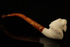 Saber Tooth Tiger Block Meerschaum Pipe with custom case 14402