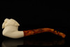 Saber Tooth Tiger Block Meerschaum Pipe with custom case 14402