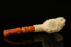 Horse Block Meerschaum Pipe Carved by Emin Brothers with fitted case 14425