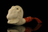 Goat Meerschaum Cigarette Holder by I. Baglan  with fitted case M1212