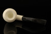 srv Premium - Pear - Block Meerschaum Pipe with custom case 14448