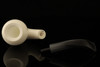 srv Premium - Pear - Block Meerschaum Pipe with custom case 14448