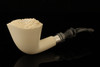 Deluxe Dublin Block Meerschaum Pipe Carved by Tekin with fitted case 14454