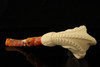 Deluxe Eagle's Claw Meerschaum Pipe Carved by Emin Brothers with case 14460