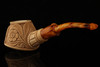 Autograph Series Carved Bear Meerschaum Pipe with fitted case 14462