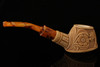 Autograph Series Carved Bear Meerschaum Pipe with fitted case 14462