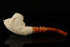 Eagle's Claw Block Meerschaum Pipe with fitted case 14469