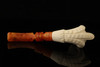 Eagle's Claw Block Meerschaum Pipe with custom case 14543