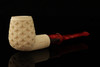 Autograph Series Deep Lattice Billiard Block Meerschaum Pipe with fitted case 14571