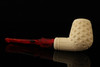 Autograph Series Deep Lattice Billiard Block Meerschaum Pipe with fitted case 14571