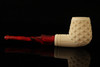 Autograph Series Deep Lattice Billiard Block Meerschaum Pipe with fitted case 14571