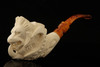 Lion in Claw Block Meerschaum Pipe with fitted case 14588